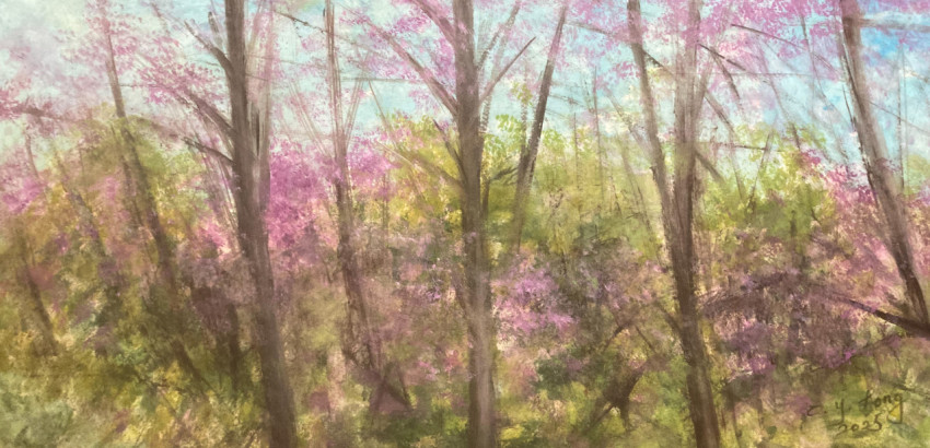Flower Trees in Purple