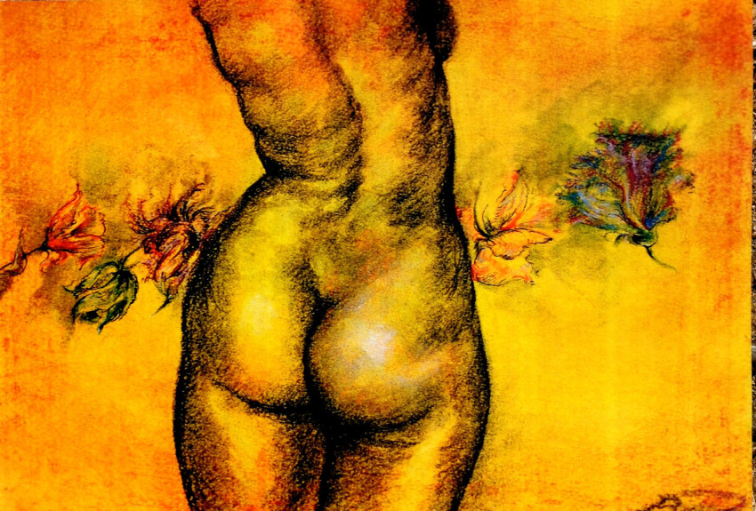 flowered body 19x29 cm