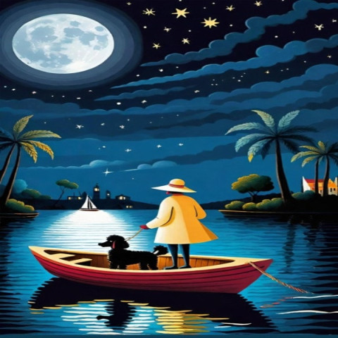 Moonlit Boat Ride