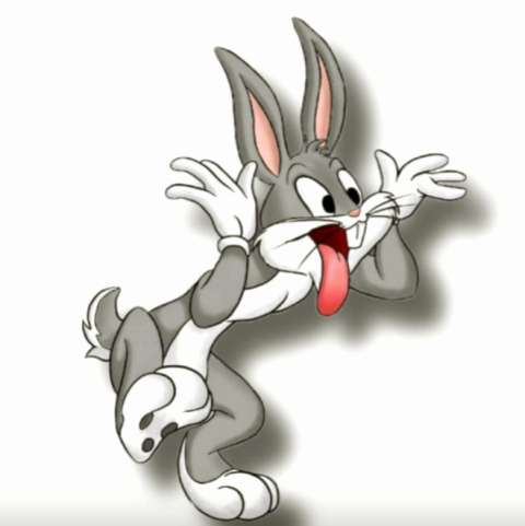 . Bugs Bunny with Tongue Out