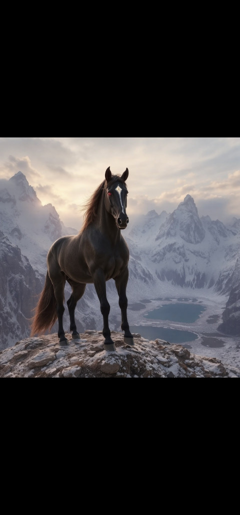 The black horse