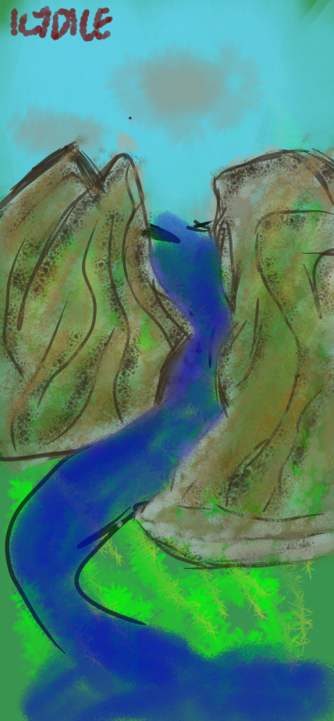 Valley on earth