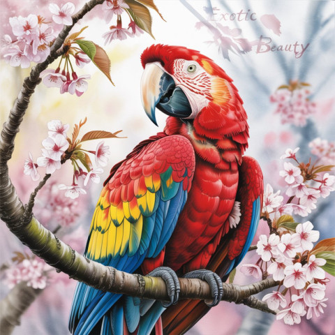 a watercolor painting of a vibrant scarl