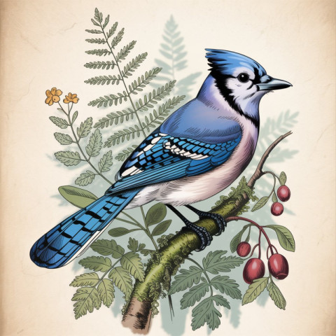 a vintage style illustration depicting