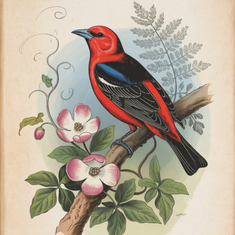 a vintage style illustration
