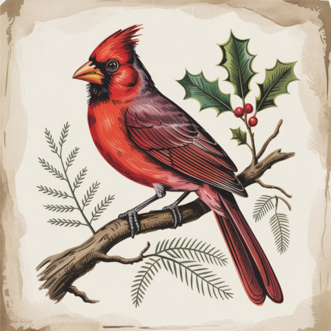 a detailed vintage illustration of a nor