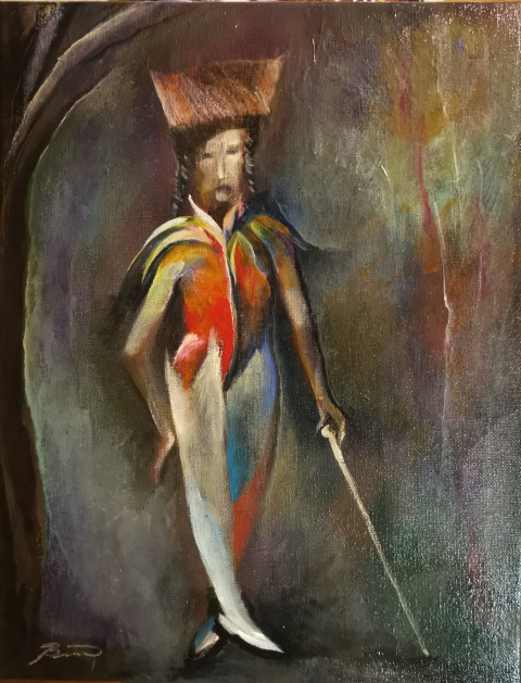 1 spectacular acrylic 33x28 cm