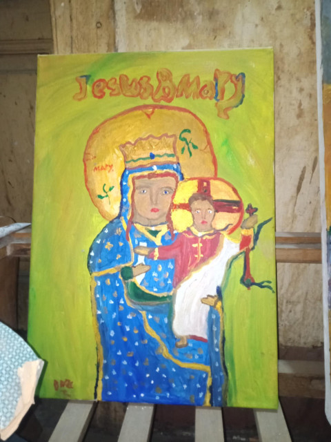 Saint mary and lord jesus baby