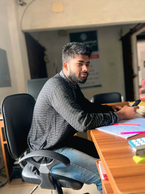 Stylish photography with desk PC