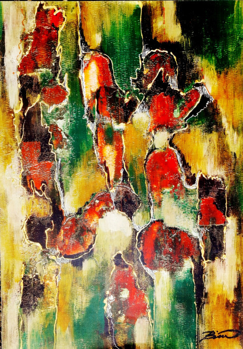 1 print 13x19 inches abstract Brooklyn 37x25 cm