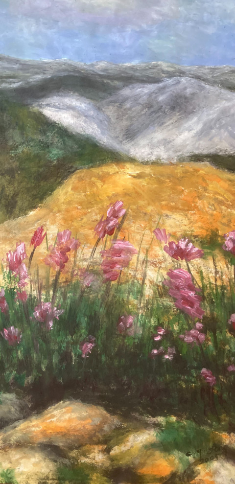 Mountain Flowers in Pink